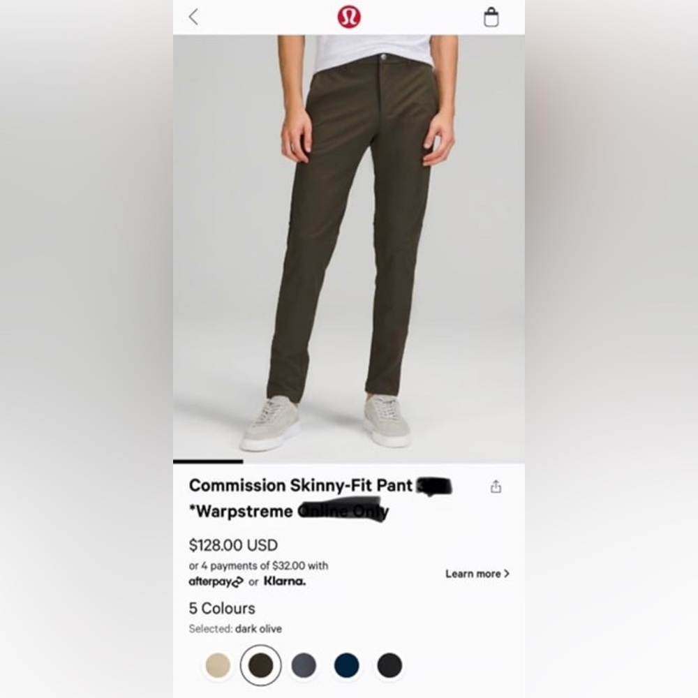 Lululemon Commissions Pants